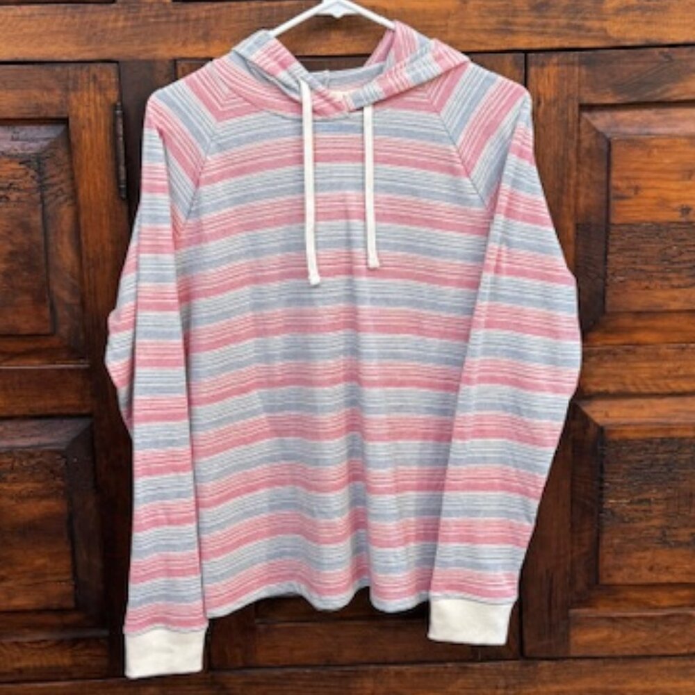 Marine Layer - EUC - Striped Hoodie - Size Large